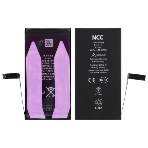 iPhone 14 - Baterie iPhone 14 – NCC Premium 3279 mAh | Adeziv inclus | Garanție 12 luni