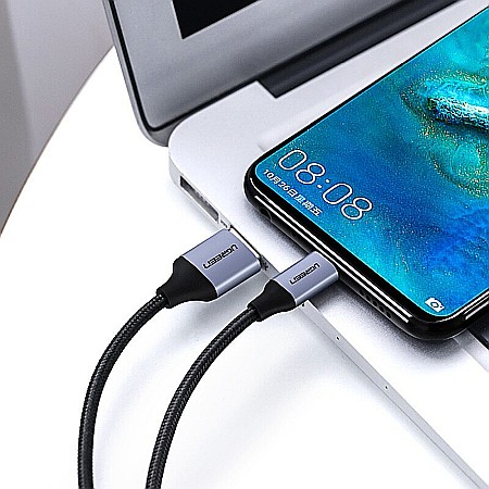 Cablu de Date USB la Micro USB, QC 2.0, 2A, 1.5m - Ugreen (60147) - Negru [1]