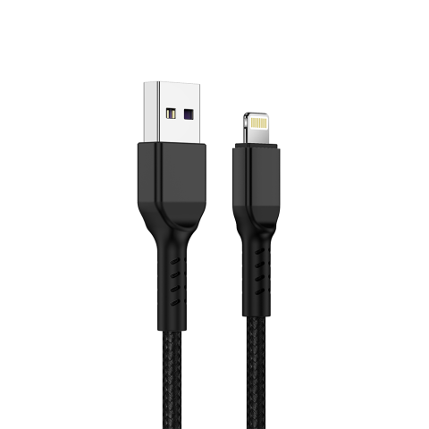 Cablu Încărcare și Date USB-A la Lightning NCC D111L, 1 Metru, Împletit, Negru - Garanție 12 luni [1]