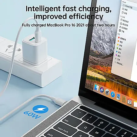Cablu de Date Type-C la Type-C, Fast Charging 60W, 1m - JoyRoom Long-Lasting Series (S-CC060A9) - Alb [2]