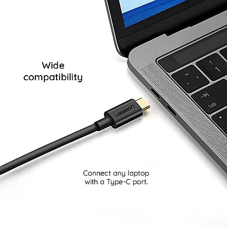 Cablu USB-C la DisplayPort 1.5 metri, 4 k 60Hz, Ugreen MM139 - Negru [1]