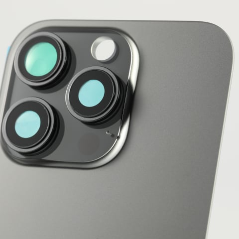 Capac spate sticla iPhone 16 Pro cu magnet, fara NFC, culoare Black Titanium [2]