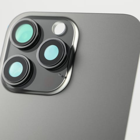 Capac spate sticla iPhone 16 Pro Max cu magnet, fara NFC, culoare Black Titanium [2]