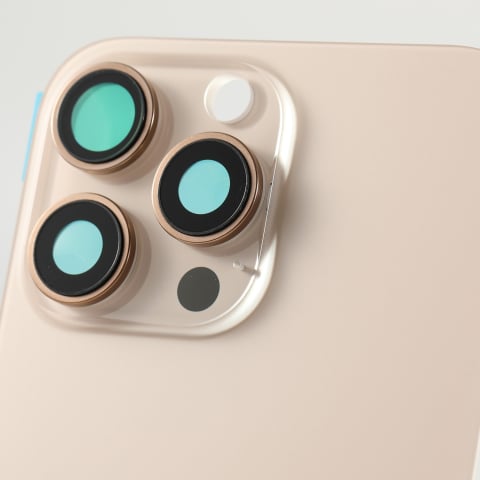 Capac spate sticla iPhone 16 Pro Max cu magnet, fara NFC, culoare Desert Titanium [2]