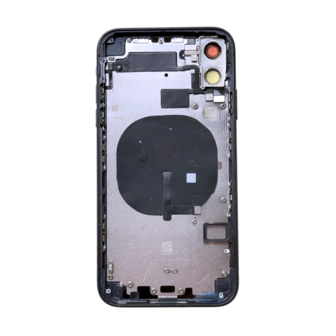 iPhone 11 - Carcasa completa si capac pentru iPhone 11 cu sim tray si flex, Refurbish Top Quality, Black