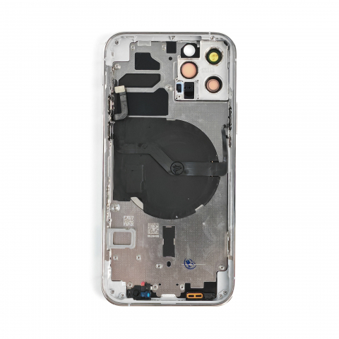 Carcasa completa si capac pentru iPhone 12 Pro cu sim tray si flex, Refurbish Top Quality, Silver [1]