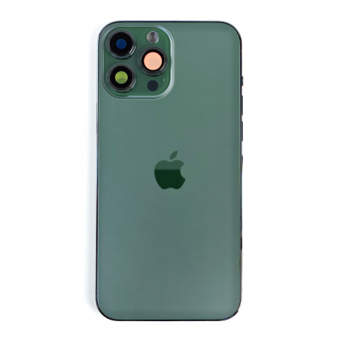 Housing iPhone - Carcasa completa si capac pentru iPhone 13 Pro Max cu sim tray si flex, Refurbish Top Quality, Green