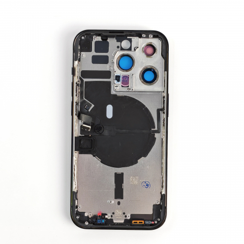 Carcasa completa si capac pentru iPhone 14 Pro cu sim tray si flex, Refurbish Top Quality, Graphite [1]