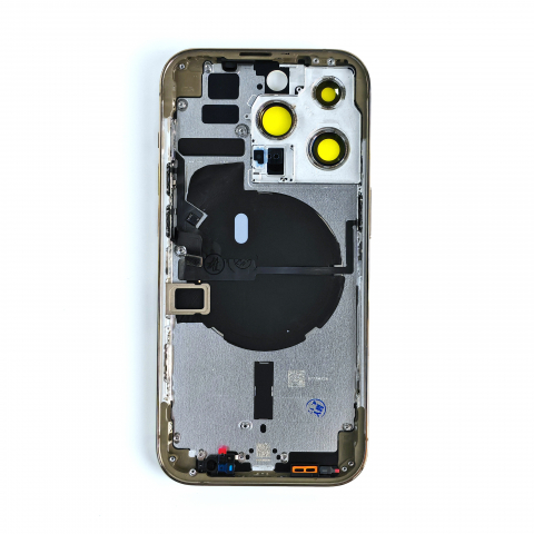 Carcasa completa si capac pentru iPhone 14 Pro cu sim tray si flex, Refurbish Top Quality, Gold [1]