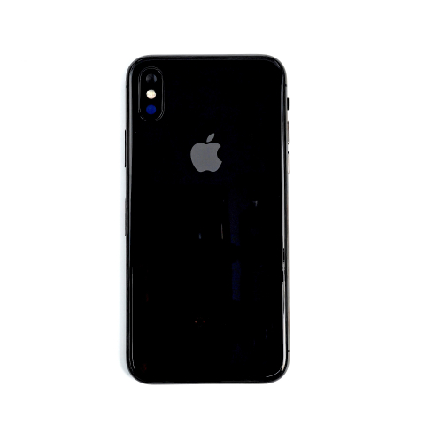 iPhone X - Carcasa completa si capac pentru iPhone X cu sim tray si flex, Refurbish Top Quality, Black