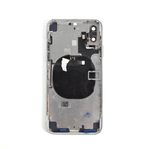Carcasa completa si capac pentru iPhone X Silver cu sim tray si flex, Refurbish Top Quality, Silver [1]