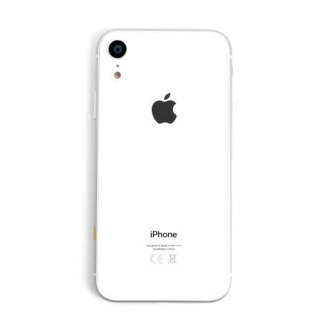 Housing iPhone - Carcasa completa si capac pentru iPhone XR cu sim tray si flex, Refurbish Top Quality, White