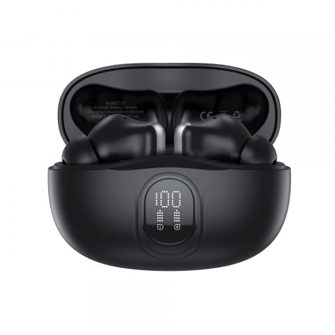 Casti Wireless NCC T22 – ANC, Dual Microfon, Afisaj Digital | Negru | Garantie 12 luni