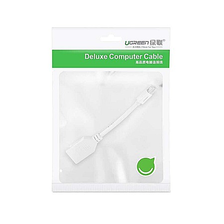 Convertor Mini DisplayPort la DisplayPort 4k@2k, 15cm - Ugreen (10445) - White [6]