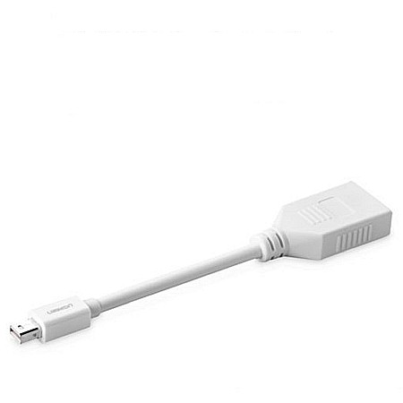 Convertor Mini DisplayPort la DisplayPort 4k@2k, 15cm - Ugreen (10445) - White [1]