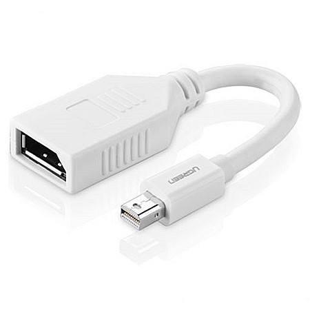 Cabluri & Adaptoare - Convertor Mini DisplayPort la DisplayPort 4k@2k, 15cm - Ugreen (10445) - White