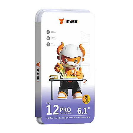 Display cu Touchscreen iPhone 12 / iPhone 12 Pro, iMisu Prime incell (Suporta IC Transplant), Varianta completa cu rama [3]