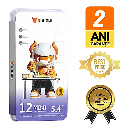 iPhone 12 mini - Display cu Touchscreen iPhone 12 Mini, iMisu Prime incell (Suporta IC Transplant), Varianta completa cu rama