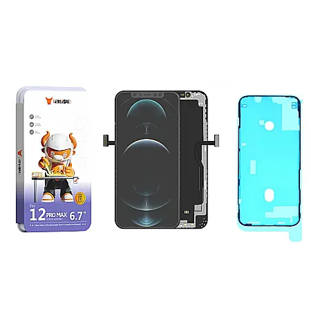 Display cu Touchscreen iPhone 12 Pro Max, iMisu Prime incell (Suporta IC Transplant), Varianta completa cu rama [1]