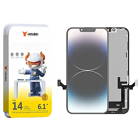 Display cu Touchscreen iPhone 14, iMisu Prime incell (Suporta IC Transplant), Varianta completa cu rama [1]