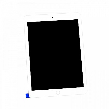iPad Pro - Ansamblu display compatibil cu tableta Apple iPad Pro 9.7 inch, A1673, A1674, A1675 - Alb, Fara buton