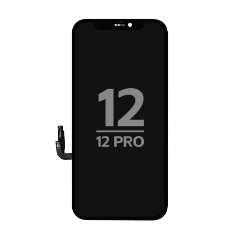 iPhone 12 - Display Soft OLED iPhone 12 / 12 Pro – NCC | Compatibil IC Transplant | Negru | Garanție 12 luni