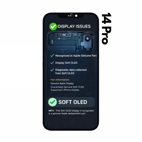 Display iPhone - Display Soft OLED iPhone 14 Pro 120Hz Diagnostic (Recunoscut de iOS) - Garantie 12 luni