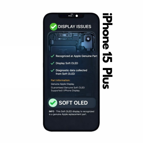 iPhone 15 Plus - Display Soft OLED iPhone 15 Plus (cu diagnoza) - Garantie 12 luni