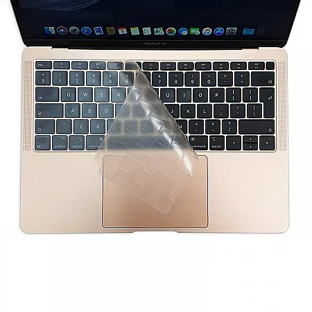 Protectie laptopuri - Folie de protectie pentru tastatura MacBook Air 13-inch A1932, Transparenta, Layout UK