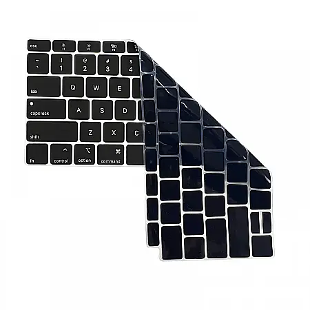 Protectie laptopuri - Folie de protectie pentru tastatura MacBook Air 13-inch A1932, Negru, Layout US