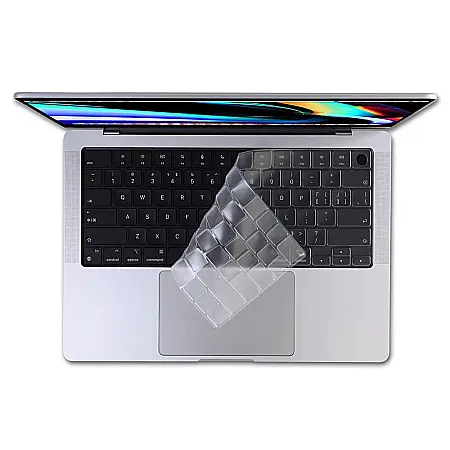 Folie de protectie pentru tastatura MacBook Pro / Air A2442, A2485, A2779, A2780, A2681, Transparenta, Layout US [3]