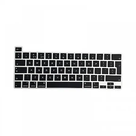 Protectie laptopuri - Folie de protectie pentru tastatura MacBook Pro A2251 A2289 A2338 A2141, Negru, Layout UK