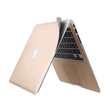 Protectie laptopuri - Folie protectie, Skin pentru MacBook Retina 12 inch 2015 - 2017 Gold