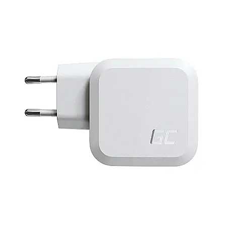 Charger, incarcator retea 240V, Green Cell, 65W GaN GC PowerGan, Fast Charging, Porturi: USB, 2x Type-C [2]