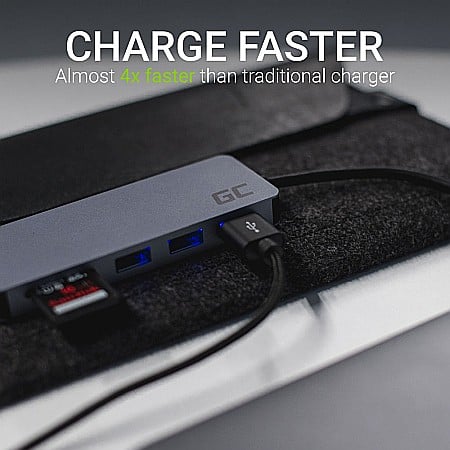 Docking Station Type-C 7in1 - Porturi: USB 3.0, 2x USB 2.0, HDMI, SD, MicroSD Card Reader, Negru [2]