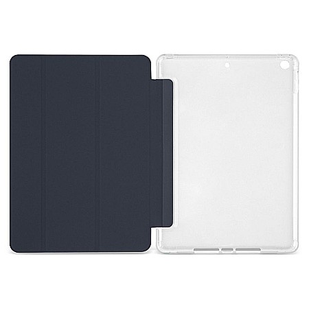 Husa protectie flip cu bumper Anti-fall pentru iPad 10.2 inch 7 / 8, Navy Blue [3]