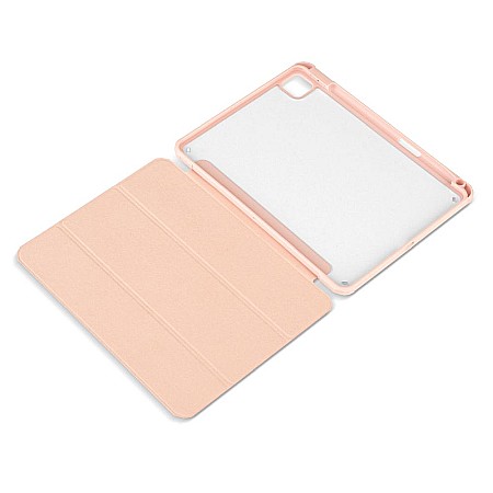Husa Magnetica cu spate acrilic, colturi intarite si suport Stylus pentru iPad M1 Pro 11 2021 - Roz [5]