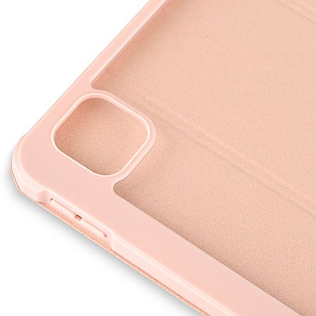Husa Magnetica cu spate acrilic, colturi intarite si suport Stylus pentru iPad M1 Pro 11 2021 - Roz [7]