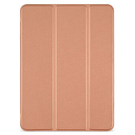 Piese & Accesorii iPad - Husa Magnetica cu spate transparent, colturi intarite pentru iPad Air 4 10.9 Inch - Rose Gold