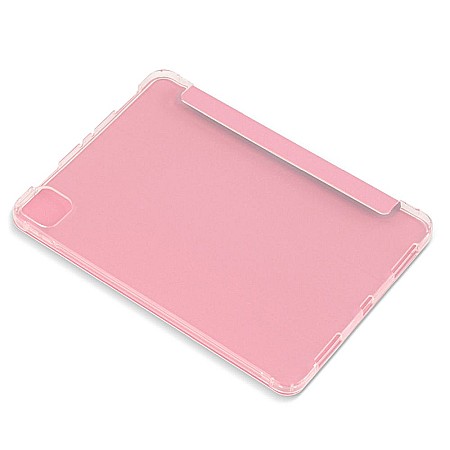 Husa Magnetica cu spate transparent, colturi intarite pentru iPad Pro 11 Inch 2018, 2020 - Roz [4]