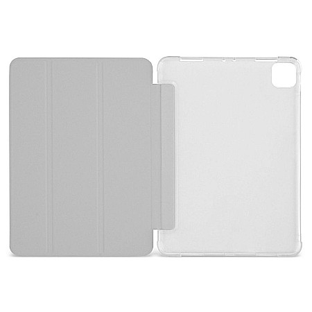 Husa Magnetica cu spate transparent, colturi intarite pentru iPad Pro 11 Inch 2018, 2020 - Gri deschis [2]