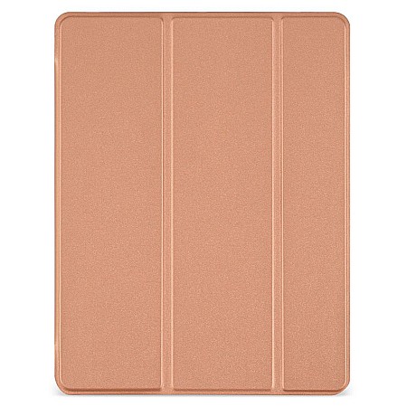 iPad - Husa Magnetica cu spate transparent, colturi intarite pentru iPad 2, 3, 4 9.7 Inch - Rose Gold
