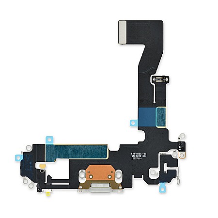 Piese & Accesorii iPhone - Mufa de incarcare Lightning, OEM, pentru telefon Apple iPhone 12 / 12 Pro Alb