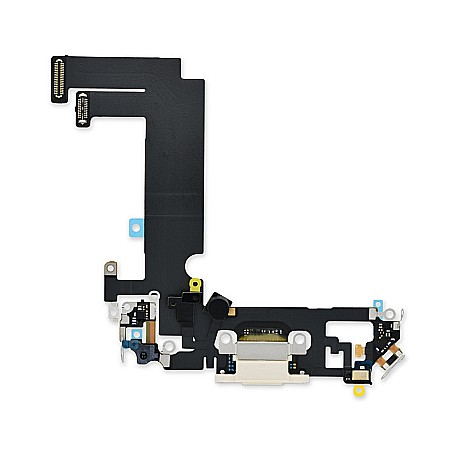 iPhone 12 mini - Mufa de incarcare Lightning, OEM, pentru telefon Apple iPhone 12 mini Alb