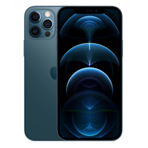 Telefoane - iPhone 12 Pro Max – 256GB, Pacific Blue, Grad A | Baterie 100% | Garanție 12 luni