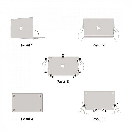 Carcasa de protectie pentru MacBook Pro 15-inch A1707, A1990 - Model Creative [1]