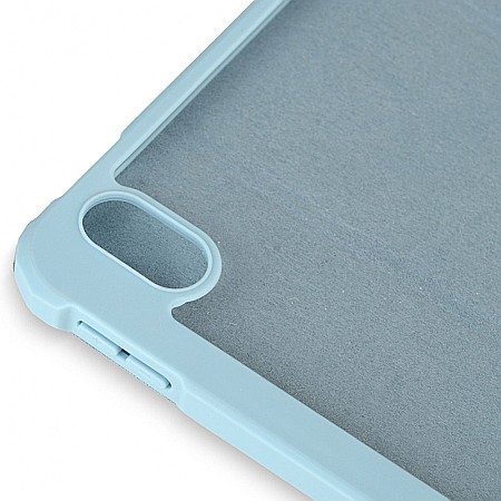 Husa Magnetica cu spate acrilic, colturi intarite si suport Stylus pentru iPad Air 4 10.9 - Haze Blue [3]