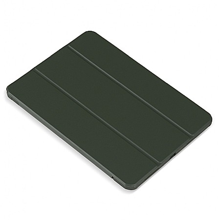 Husa Magnetica cu spate acrilic, colturi intarite si suport Stylus pentru iPad Air 4 10.9 - Army Green [7]