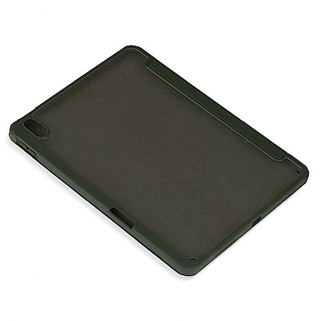 Husa Magnetica cu spate acrilic, colturi intarite si suport Stylus pentru iPad Air 4 10.9 - Army Green [6]