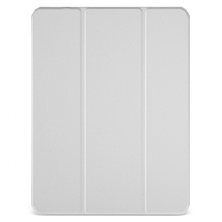 Piese & Accesorii iPad - Husa Magnetica cu spate acrilic, colturi intarite si suport Stylus pentru iPad Air 4 10.9 - Gri